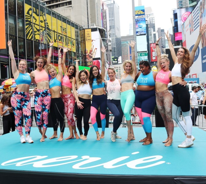 Aerie ❤ Solstice In Times Square