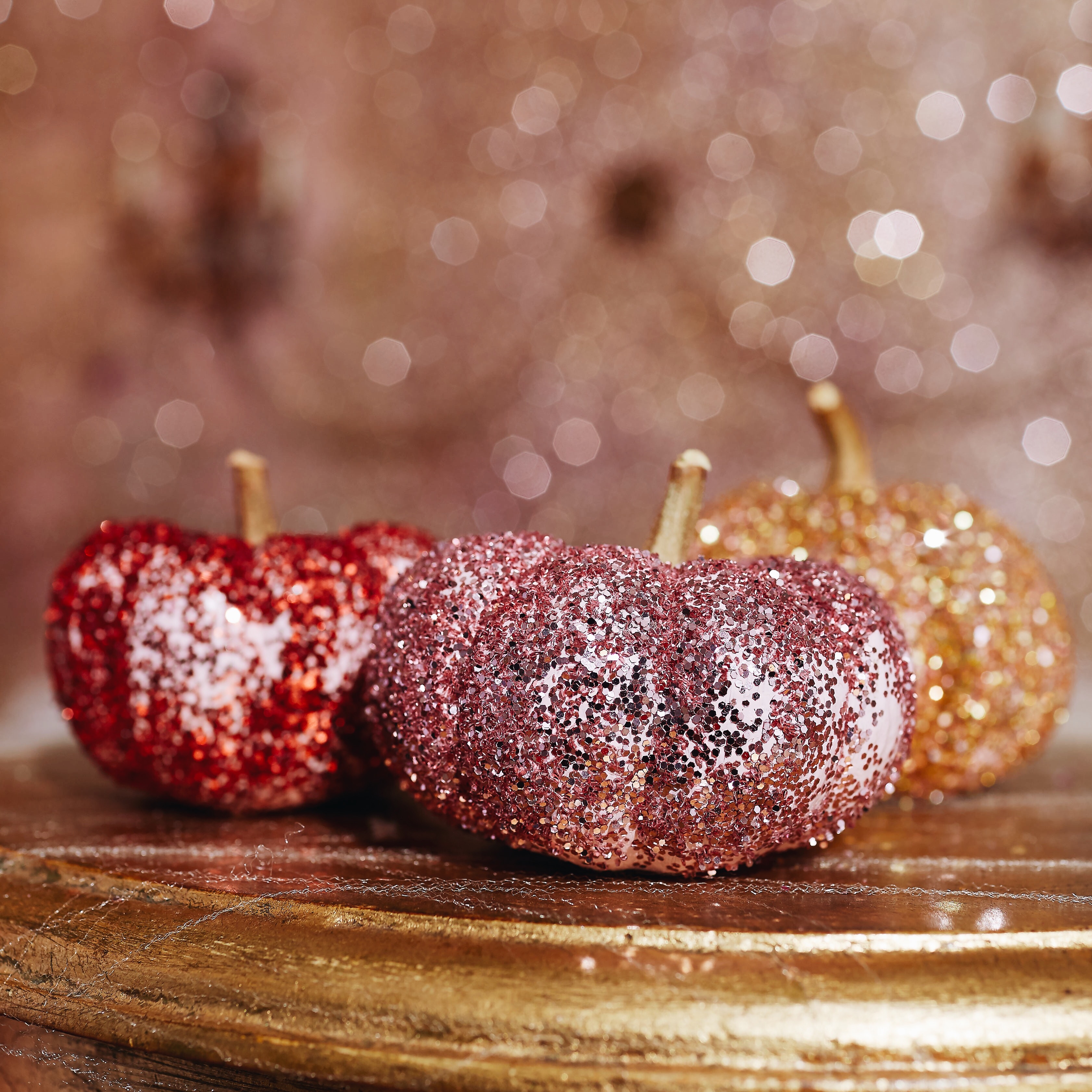 DIY Glitter Pumpkins