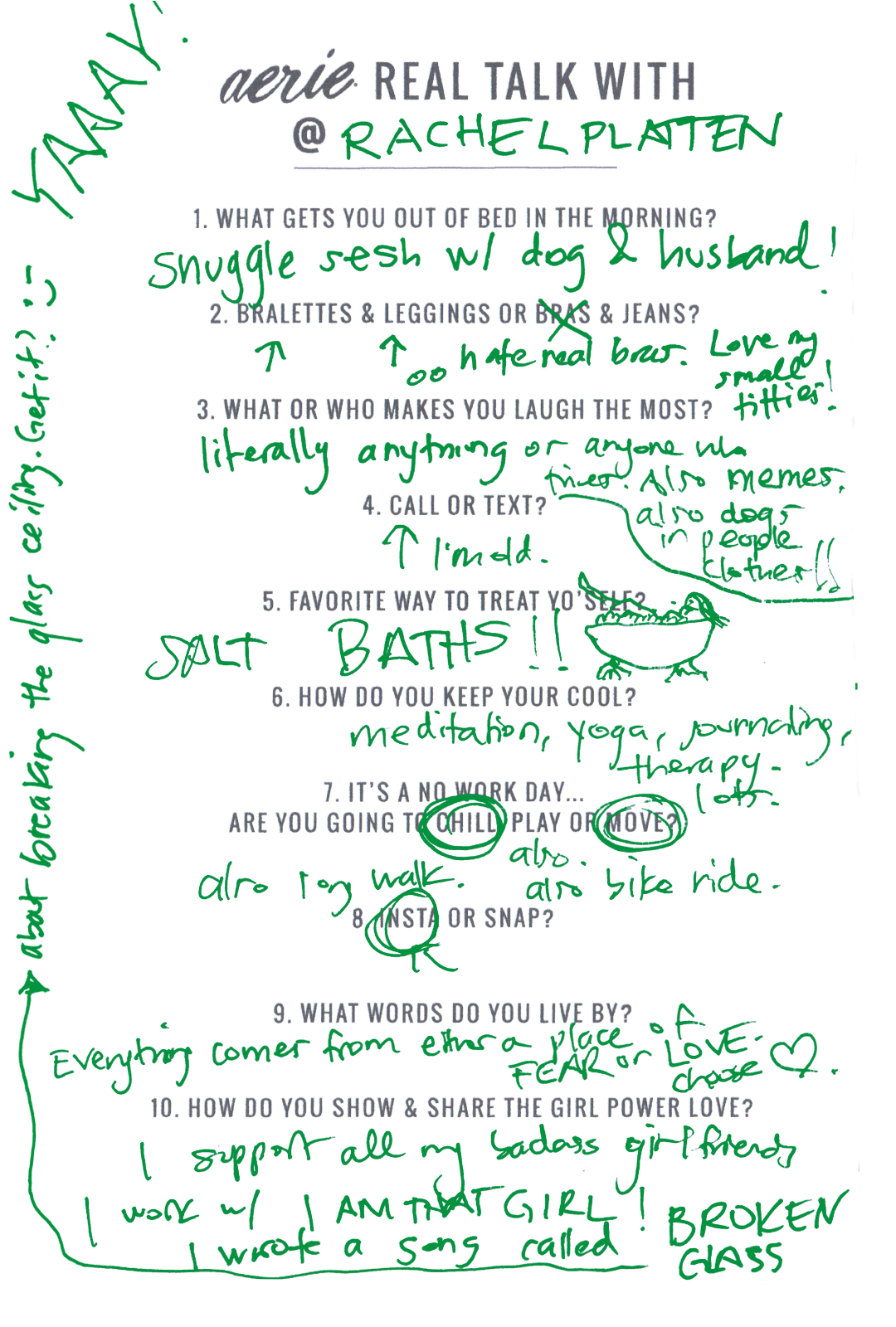Get To Know #AerieREAL Role Model Rachel Platten