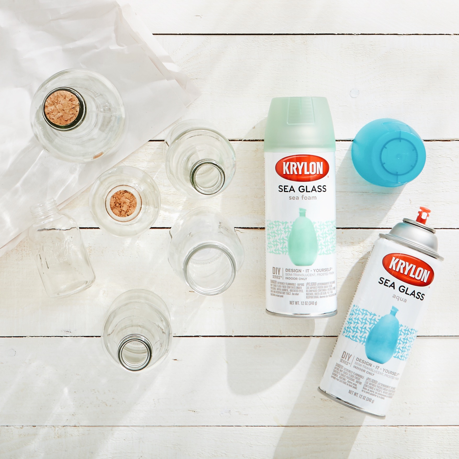 DIY Sea Glass Bottles