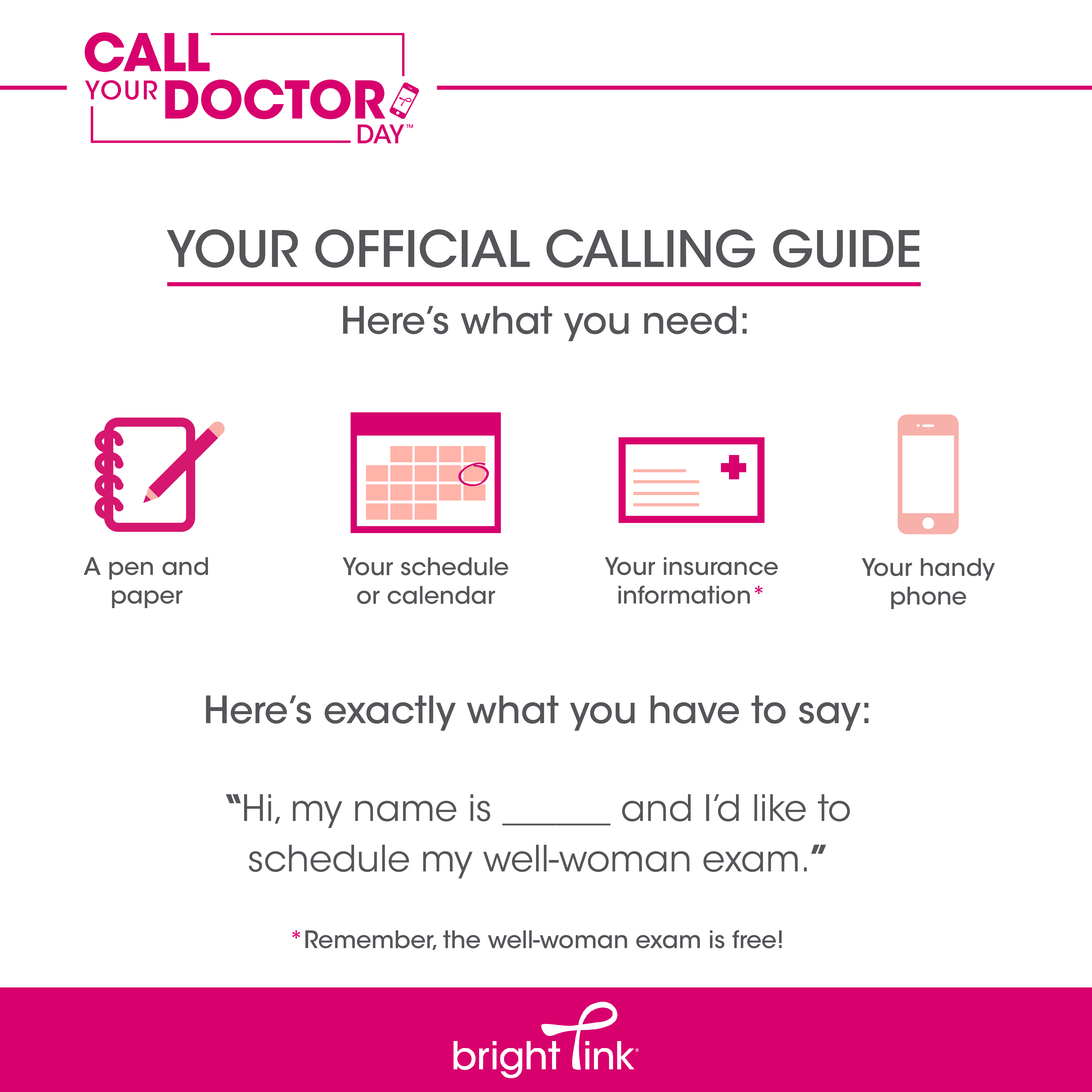 It’s #CallYourDoctorDay!