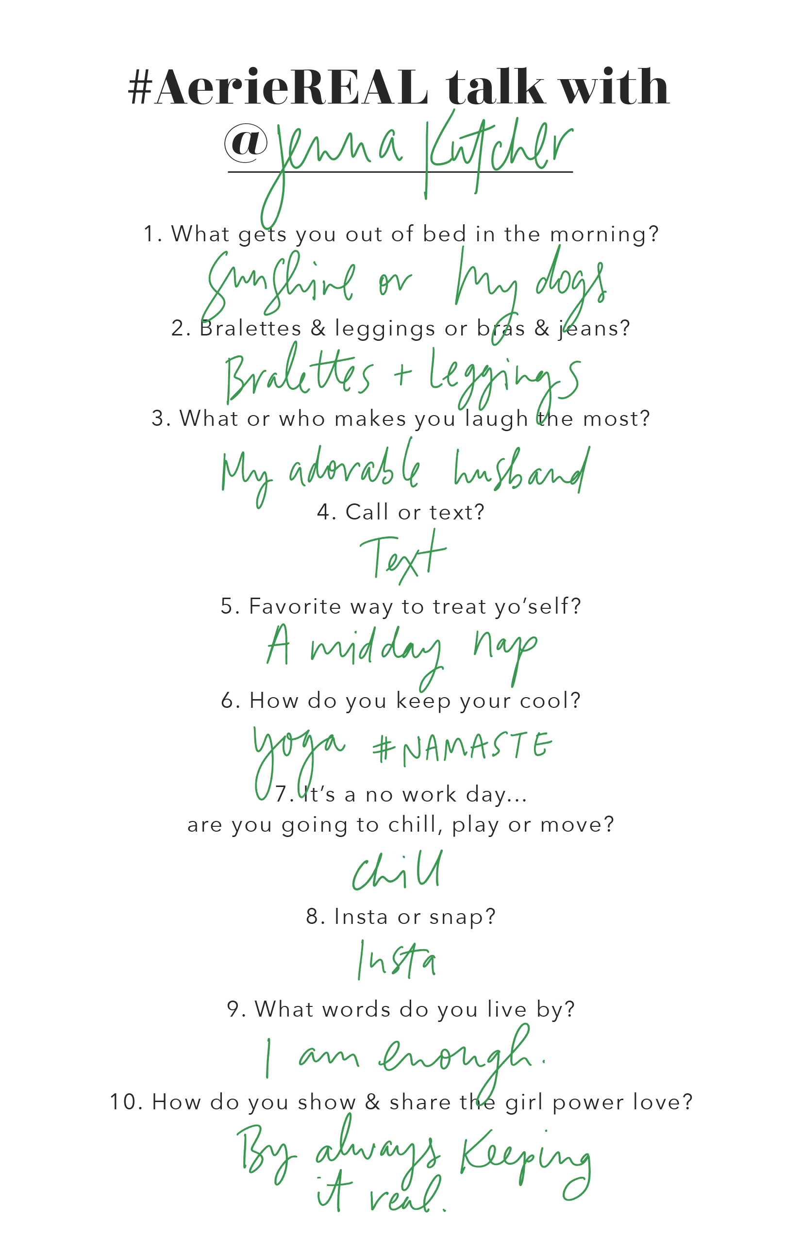 Get to Know #AerieREAL Role Model Jenna Kutcher