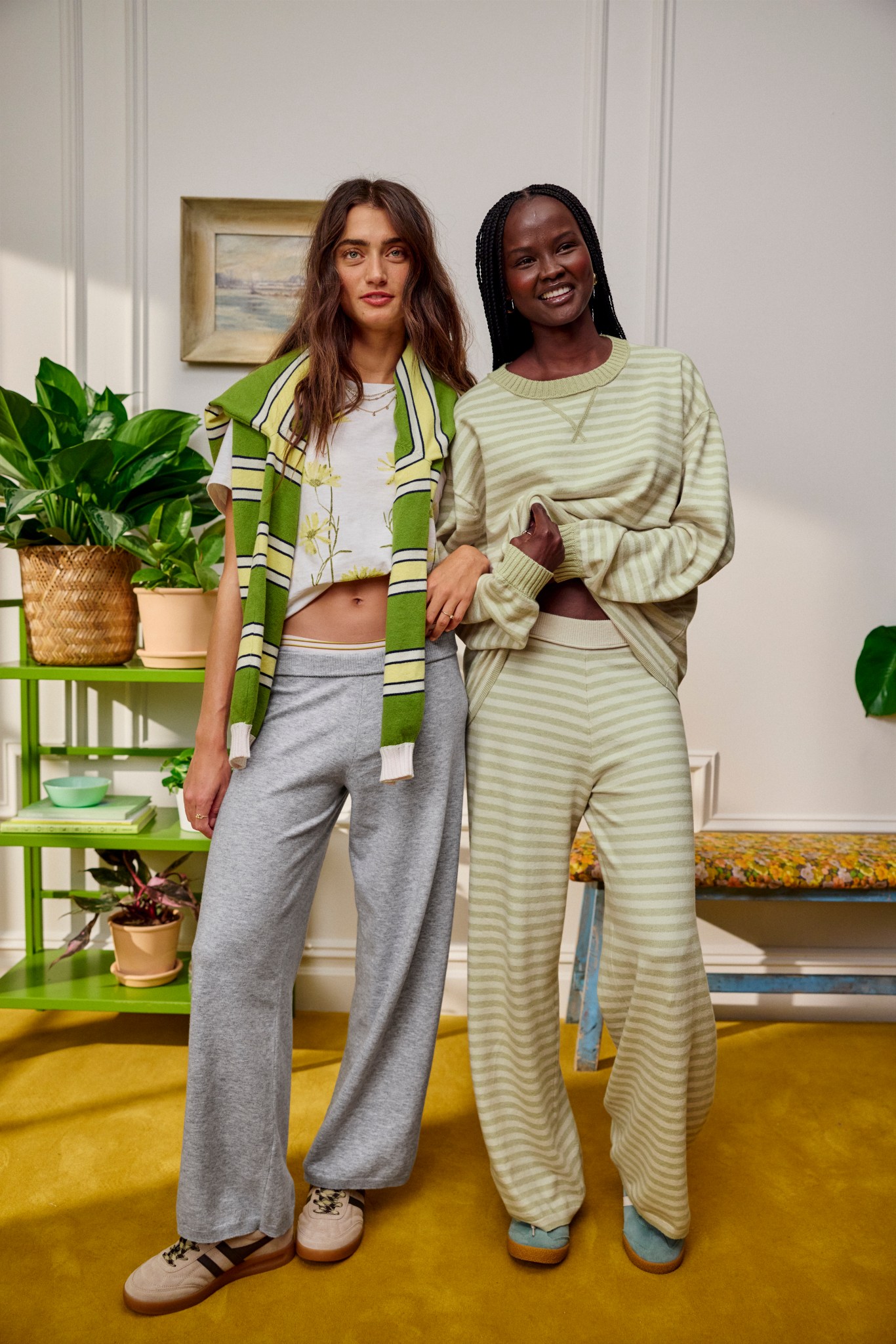 Women wearing Aerie loungewear.