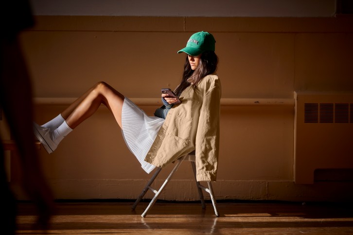 Woman in OFFLINE by Aerie activewear.